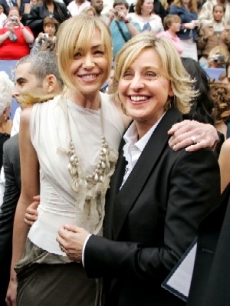 Ellen DeGeneres and partner, Portia de Rossi, at Daytime Emmys