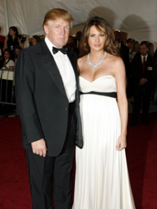 Donald Trump and wife, Melania