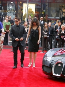 Tom Cruise and Katie Holmes arrive