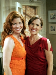 Debra Messing and Molly Shannon