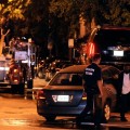 Michael Phelps’ Cadillac Escalade is towed from the scene of an accident in Baltimore, Md., Aug. 13, 2009