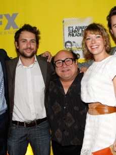 Glenn Howerton, Charlie Day, Danny DeVito, Mary Elizabeth Ellis and Rob McElhenney at the Season 4 premiere of ‘It’s Always Sunny In Philadelphia’ 