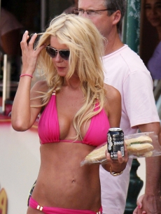 Tara Reid sighting in Saint-Tropez, France