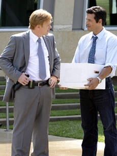 Eddie Cibrian as Jesse Cardoza with David Caruso as Horatio on ‘CSI: Miami’