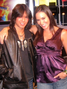 ‘Eclipse’ star BooBoo Stewart with AccessHollywood.com’s Laura Saltman