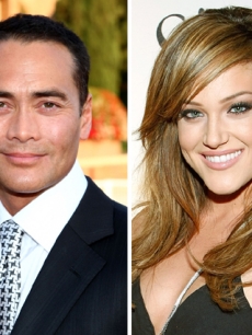 Mark Dacascos from Food Network is dancing with Lacey Schwimmer