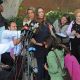 Claire Elisabeth Fields Cruise speaks to the reporters at the Superior Court in LA on August 10, 2009