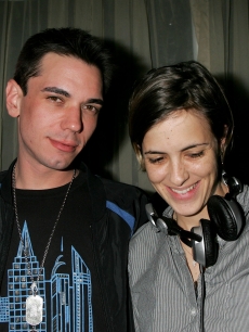 DJ AM and Samantha Ronson rock the party at the William Morris Agency Grammy Party in Beverly Hills on February 8, 2006