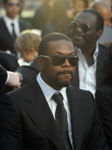 Chris Tucker attends Michael Jackson’s funeral service held at Glendale Forest Lawn Memorial Park on September 3, 2009