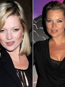 A porcelain pale and summer bronzed Kate Moss