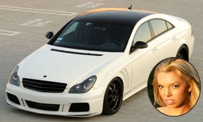 Jasmine Fiore’s Mercedes CL S550, which authorities are looking for following the ex-model’s death