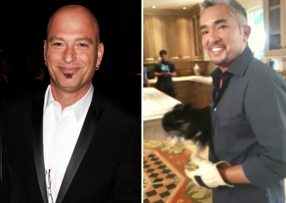 Howie Mandel, Cesar Milan and Lola