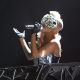 Lady GaGa performs in the Arena tent at the V Festival at Hylands Park, Chelmsford, England on August 23, 2009 