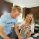 Curtis Stone and Maureen McCormick cook up some healthy food in the kitchen