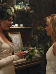 Michelle Forbes and Anna Paquin in a scene from ‘True Blood’s’ Season 2 finale, 2009