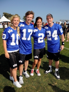 Alison Sweeney, Sam Trammell, Brooke Burke and Kevin Dillon pose at the Madden NFL 10 Pigskiin Pro-Am on Xbox 360 event, Malibu, July 24, 2009