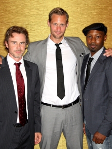 Sam Trammell, Alexander Skarsgard and Nelsan Ellis arrive at the 25th Annual Television Critics Association Awards held at The Langham Huntington Hotel & Spa, Pasadena, August 1, 2009