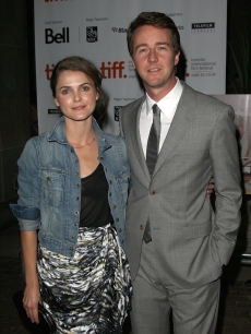 Keri Russell and Edward Norton arrive at the ‘Leaves of Grass’ screening during the 2009 Toronto International Film Festival held at the Ryerson Theater in Toronto, Canada on September 14, 2009
