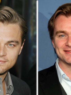 Leonardo Dicaprio and Christopher Nolan