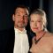 Patrick Swayze and wife Lisa Niemi pose backstage during the 9th annual Costume Designers Guild Awards held at the Beverly Wilshire Hotel on February 17, 2007