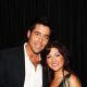 Ed Swiderski and Jillian Harris at the Venexiana Spring 2010 Fashion Show in Bryant Park in New York City on September 11, 2009
