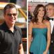 Matt Damon, Elisabetta Canalis and George Clooney