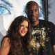 Khloe Kardashian and NBA player Lamar Odom arrives on the red carpet of the Los Angeles premiere of ‘Whiteout’ at the Mann Village Theatre on September 9, 2009 in Westwood, Los Angeles, California