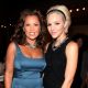 Vanessa Williams and a newly-blonde Katharine McPhee strike a pose at the Ann Taylor See Now, Wear Now runway show at The New York Public Library in New York City on September 17, 2009