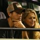 Enrique Iglesias and Anna Kournikova watch as Venus Williams plays her semifinal match against Serena Williams at the Sony Ericsson Open at the Crandon Park Tennis Center on April 2, 2009 in Key Biscayne, Florida
