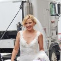 Kim Cattrall sports a wedding dress on the set of ‘Sex and The City 2,’ Sept. 18, 2009