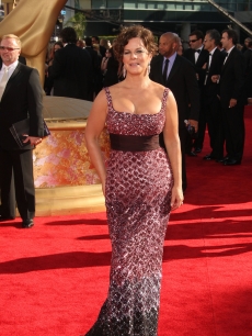The beautiful Marcia Gay Harden arrives at the 61st Primetime Emmy Awards held at the Nokia Theatre on September 20, 2009 in Los Angeles, California