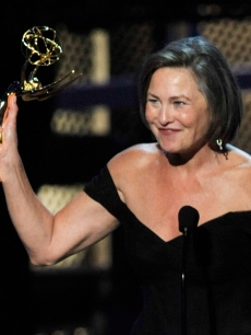 Cherry Jones accepts the Outstanding Supporting Actress In A Drama Series award for ‘24’ onstage during the 61st Primetime Emmy Awards held at the Nokia Theatre, LA, September 20, 2009