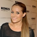 Lauren Conrad smiles at the launch of her Kohl’s clothing line in West Hollywood on October 1, 2009