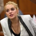Lindsay Lohan takes a seat in court in Beverly Hills on October 16, 2009
