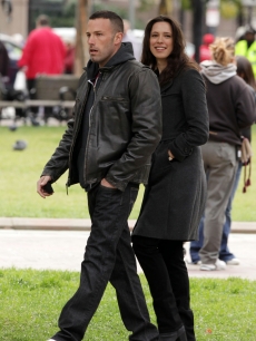 Ben Affleck and Rebecca Hall hit the set of ‘The Town,’ Boston, Mass. October 1, 2009 