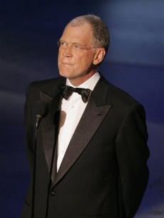 David Letterman makes a surprise appearance at the Primetime Emmy Awards in Los Angeles in 2005