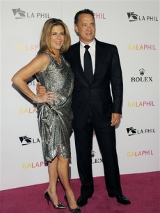 Tom Hanks and wife Rita Wilson are all smiles at the Inaugural Gala of the Los Angeles Philharmonic at Walt Disney Concert Hall in Los Angeles on October 8, 2009
