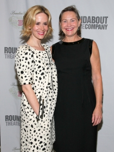 Former couple Sarah Paulson and Cherry Jones in happier times in April 2009