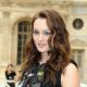 Leighton Meester arrives in style for the Louis Vuitton Pret a Porter show in Paris, France on October 7, 2009
