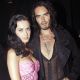 Katy Perry and Russell Brand attend John Galliano Pret a Porter show as part of the Paris Womenswear Fashion Week Spring/Summer 2010 at Halle Freyssinet on October 7, 2009 in Paris, France
