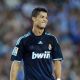 Soccer superstar Cristiano Ronaldo on the field during a Real Madrid game in Barcelona, Spain on September 12, 2009