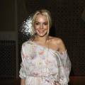 Lindsay Lohan shows her smile at the Kerzner Mazagan Beach Resort grand opening in El Jadida, Morocco, on October 31, 2009