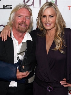 Sir Richard Branson and actress Daryl Hannah attend the 20th Anniversary Environmental Media Awards at the Paramount lot on Sunday, Oct. 25, 2009, in Los Angeles