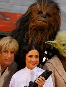 ‘Today’ show stars Matt Lauer, Meredith Vieira and Hoda Kotb decked out in ‘Star Wars’ costumes for Halloween on October 30, 2009