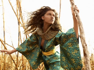 Nicole from ‘America’s Next Top Model’ is turned into a bi-racial model for a photo shoot