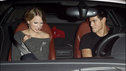 Taylor Swift and Taylor Lautner sighting at the Alice+Olivia Boutique on Robertson Blvd. on October 28, 2009 in Los Angeles, California