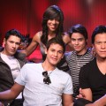 Shaun Robison with the ‘New Moon’ wolf pack Alex Meraz, Bronson Pelletier, Kiowa Gordon and Chaske Spencer, LA, Nov. 6, 2009