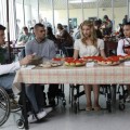 Cory Monteith, Mark Salling, Dianna Agron and Naya Rivera on ‘Glee’