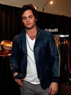 Gossip Girl hottie Penn Badgely rocked a one-of-a-kind vintage leather jacket from Schott NYC