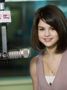 Selena Gomez in the Radio Disney studios.